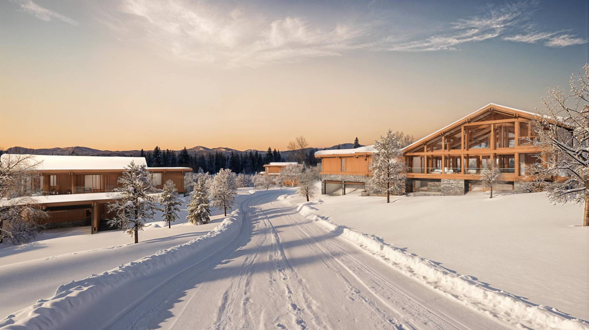 Pagano-wood-luxury-villa-niseko-japan-driveway