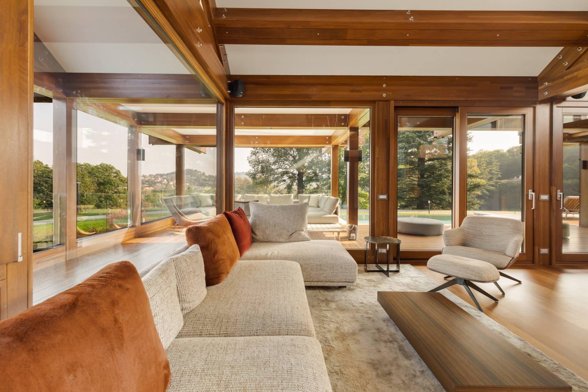 Pagano-house-wood-luxury-villa-varese-living-sofa-panoramic