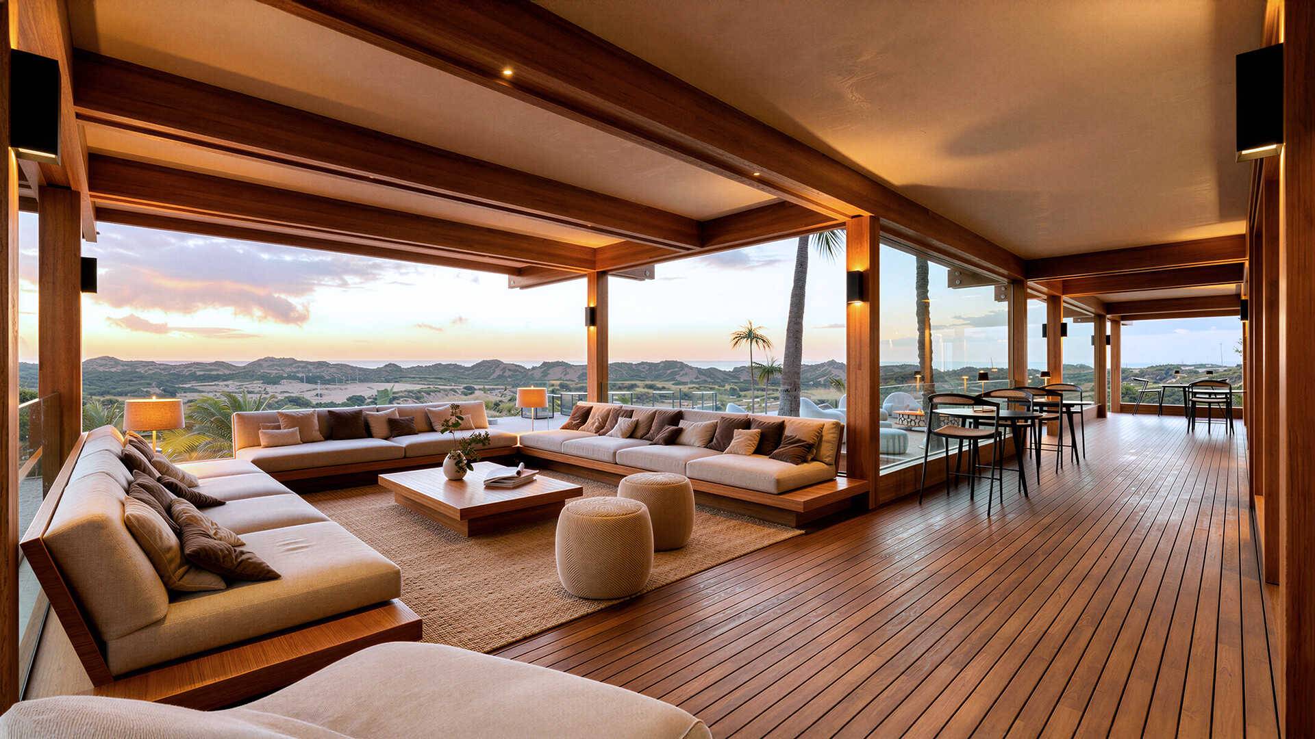 Pagano-home-wood-luxury-OCEAN Pavilion Portogallo-outdoor-lounge-sunset-view-07