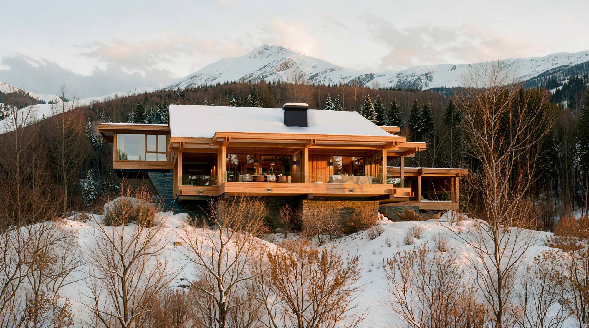 Pagano-wood-luxury-villa-niseko-japan-portico