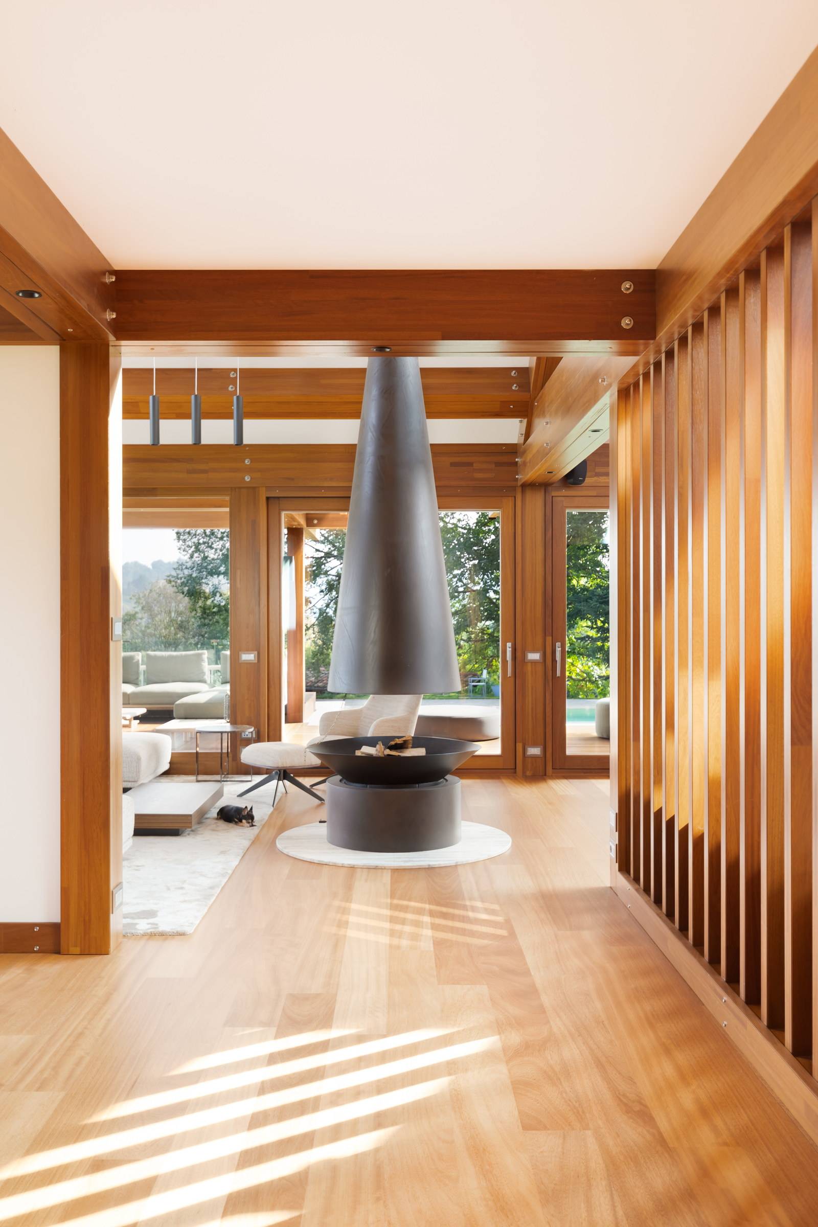 Pagano-house-wood-luxury-villa-varese-interior-fireplace-panels